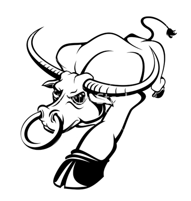 Byk z kÃ³Å‚kiem w nosie