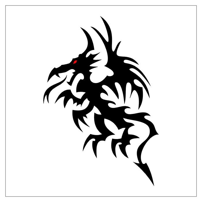 LecÄ…cy czarny smok