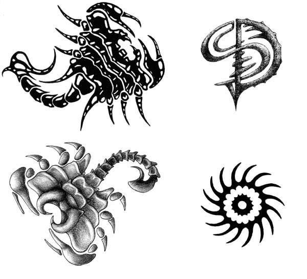 Wzorki ze skorpionami