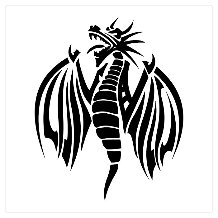 Smok w czarnym kolorze